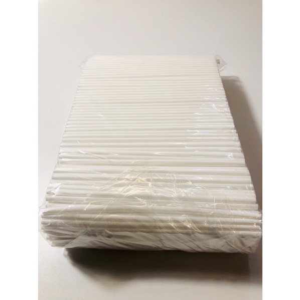 100 ống hút trắng phi 6