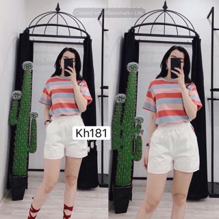 Sét áo kẻ và quần mix kẻ túi