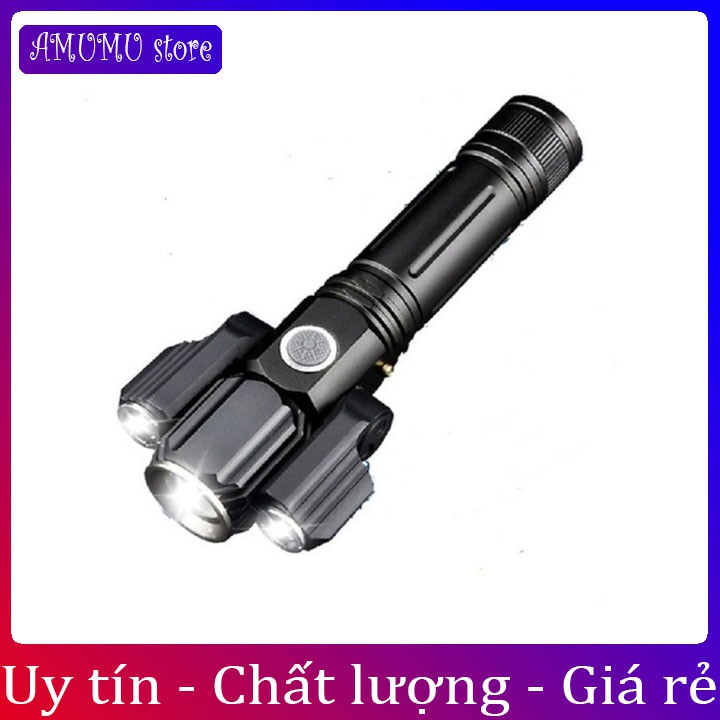 Đèn Pin Cầm Tay 3 Pha Siêu Sáng Xoay 360 Độ Tiện Dụng