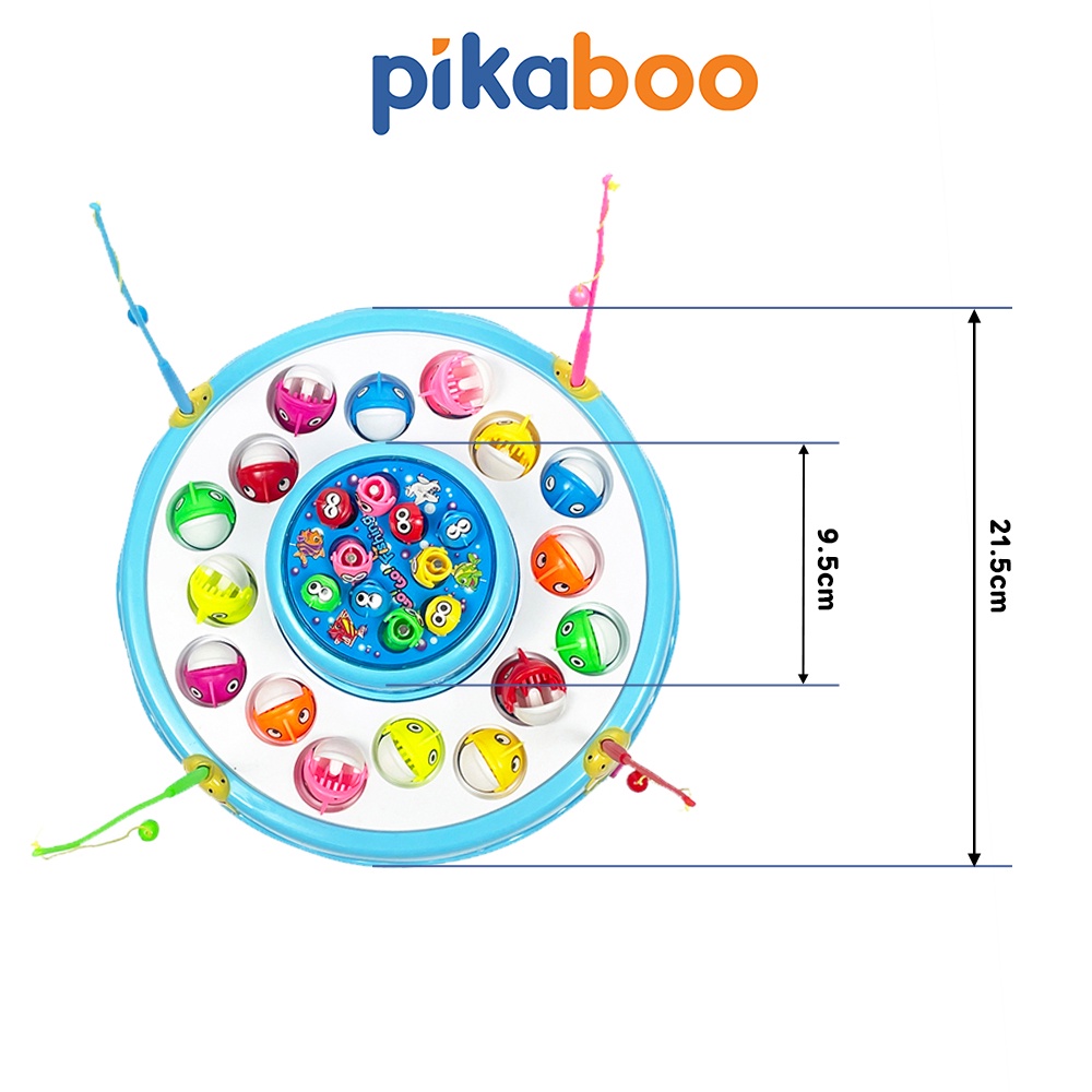 Đồ chơi câu cá Pikaboo thiết kế 2 tầng giúp bé luyện tập khả năng kiên nhẫn, khéo léo chất liệu nhựa ABS cao cấp an toàn