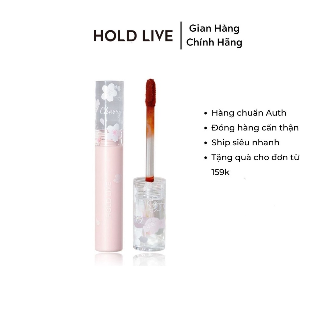 Son kem lì Hold Live Flowers Sakura HL543 màu cực chuẩn đẹp lì hot tiktok son nội địa trung