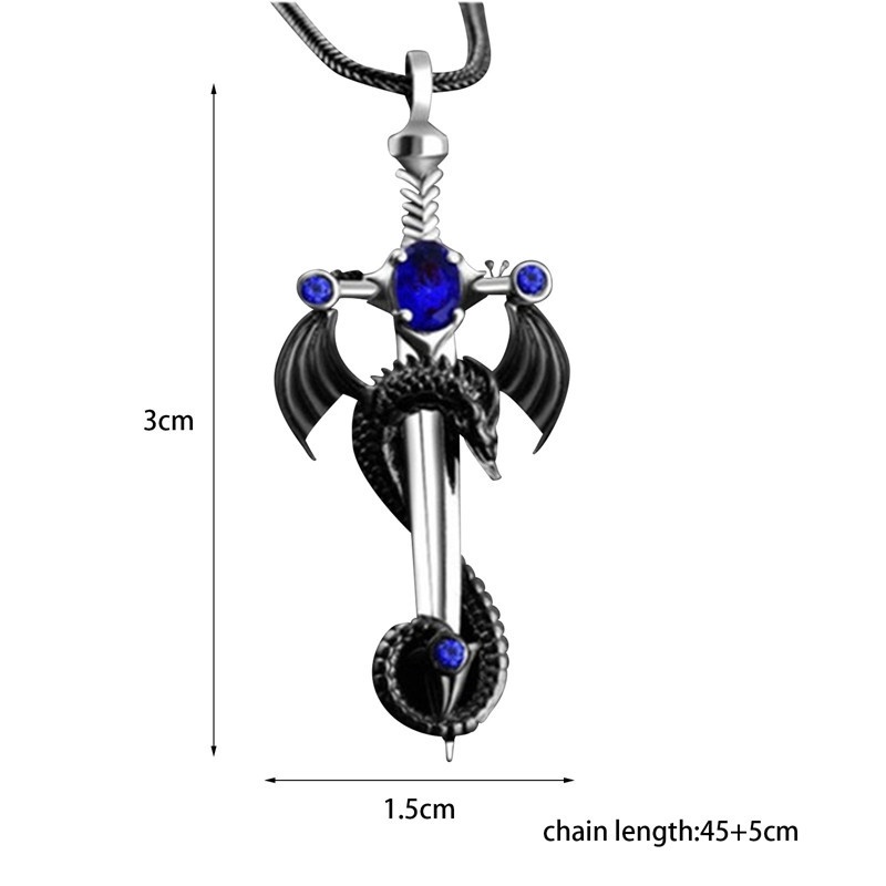 Dây chuyền hình thanh kiếm phong cách viking cổ điển cho nam