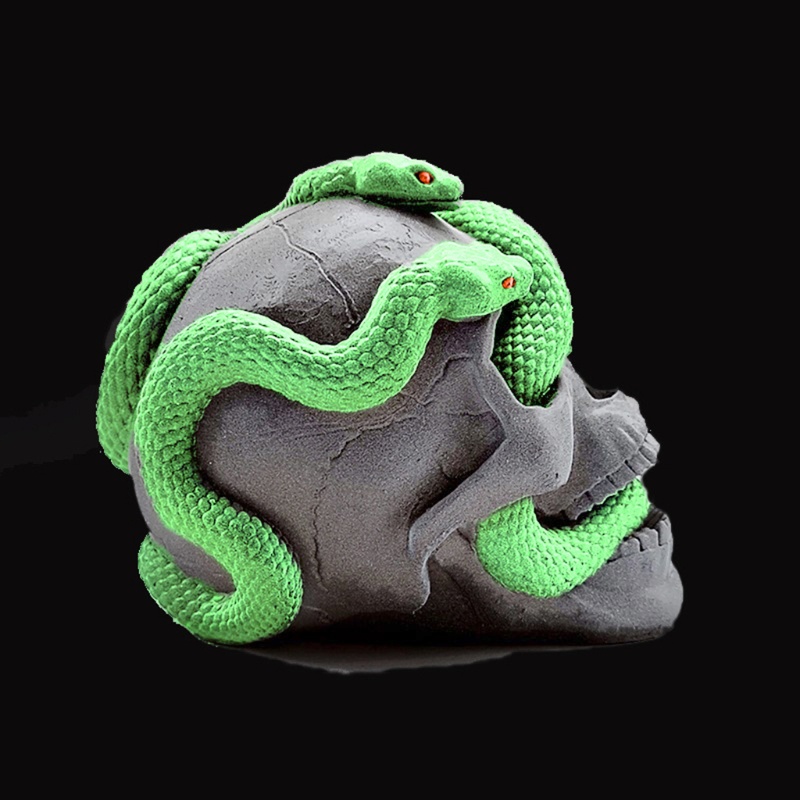 Khuôn Silicone Làm Bánh Hình Đầu Lâu 3D DIY