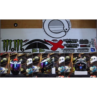 Tem Shark Lozenro dán mũ bảo hiểm Fullface