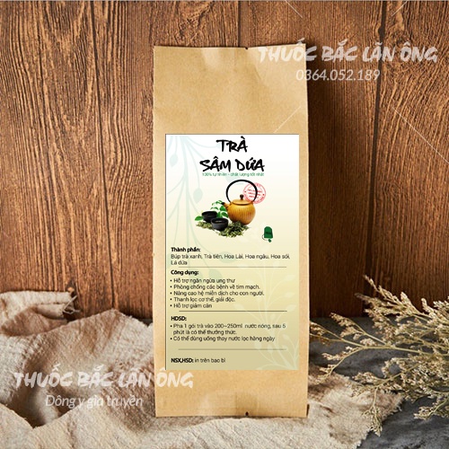 Trà sâm dứa thanh nhiệt, mát gan, giúp ăn ngon - Thuốc Bắc Lãn Ông