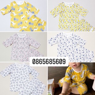 Bộ moimoln lửng cotton giấy bé trai/ gái