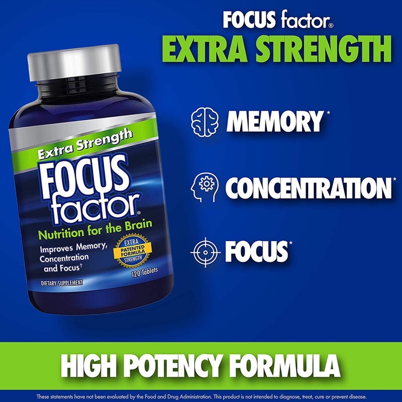 Viên Uống Bổ Não FOCUS Factor – Tăng Cường Trí Nhớ - 180 viên