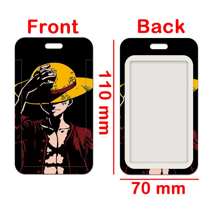 Ví Đựng Thẻ Tín Dụng / Danh Thiếp Họa Tiết Hoạt Hình one piece luffy zoro Dễ Thương Cho Học Sinh Ốp