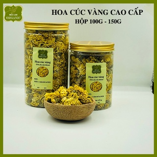 Trà hoa cúc vàng thơm đẹp pha trà Mộc Lam (Hộp 100g - 150g)