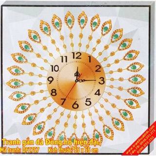 (THANH LÝ) tranh đính đá +kết cườm 2 trong 1 (tranh chưa đính) DF2576 hàng DIELIANHUA chính hãng
