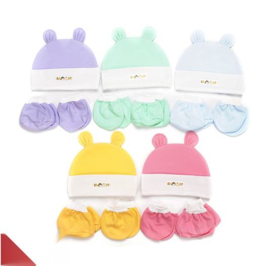 Set mũ, bao tay, bao chân cho bé