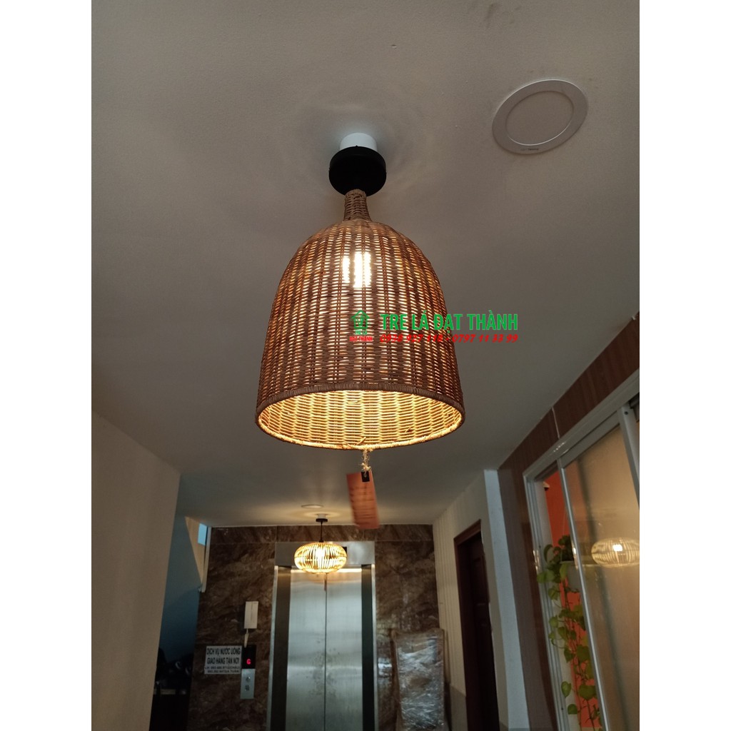 Đèn mây tre, đèn trang trí quán the coffee house