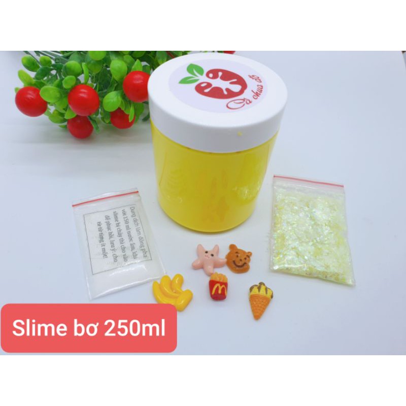 Slime bơ 250ml kèm quà tặng