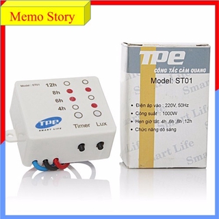 Công Tắc Cảm Ứng Ánh Sáng Hẹn GIờ ST01
