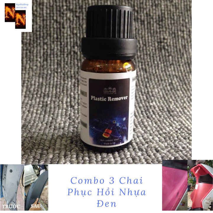 Combo 3 Chai Làm Mới Và Bảo Dưỡng Nhựa Nhám Xe