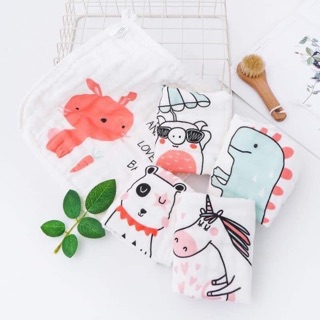 Set 5 khăn mặt xô 6 lớp cho bé