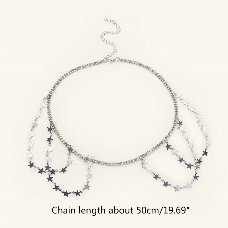 Chuỗi Dây Đeo Chân Đính Ngôi Sao Tua Rua Lấp Lánh Dành Cho Nữ