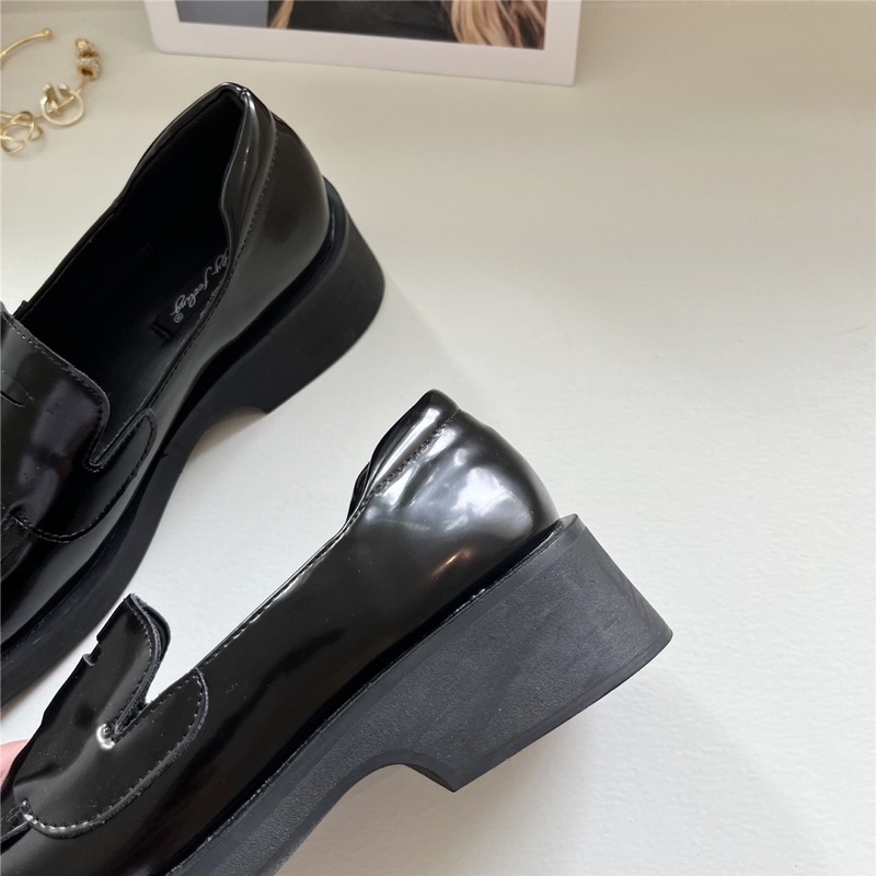 Giày Oxford mũi vuông da bóng 0099-1 Comic