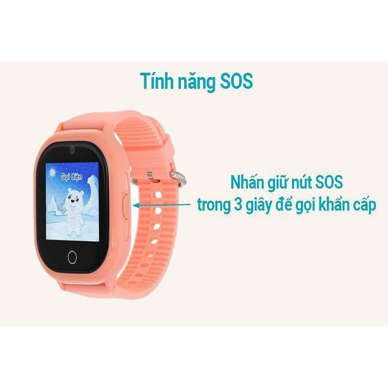 Đồng hồ thông minh trẻ em Kidcare 06S, lắp sim, nghe gọi, định vị, chống nước