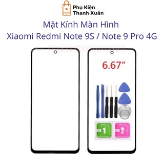 Mặt kính màn hình xiaomi redmi note 9s / note 9 pro 4g - tặng kèm keo + tools