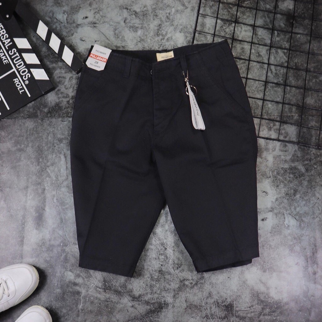 Quần short nam chất liệu kaki cao cấp P&amp;B - Nhiều màu để lựa chọn - Mã DEN001