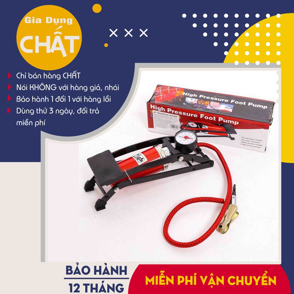 [Hàng Loại 1] Bơm đạp chân ô-tô xe máy siêu tiện lợi , bơm ô tô xe máy đa năng cao cấp - Bảo hành 12 tháng 1 đổi 1 .