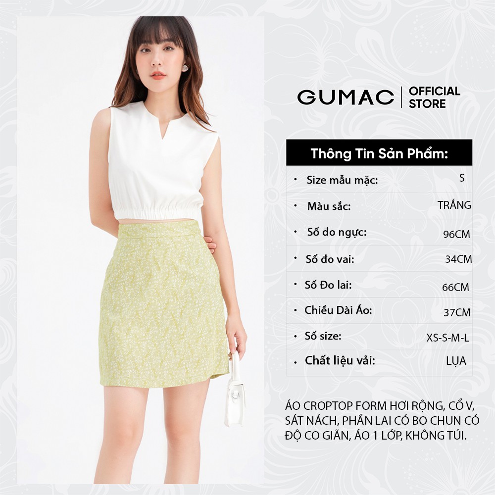 Áo croptop eo chun GUMAC AB695