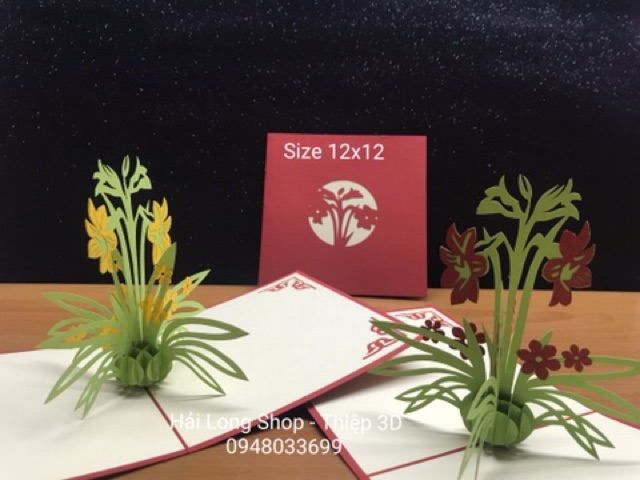 Hoa Ly - Flower -  Thiệp 3D | BigBuy360 - bigbuy360.vn