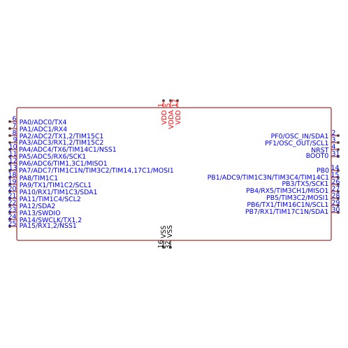 Chip vi điều khiển STM32F030K6T6