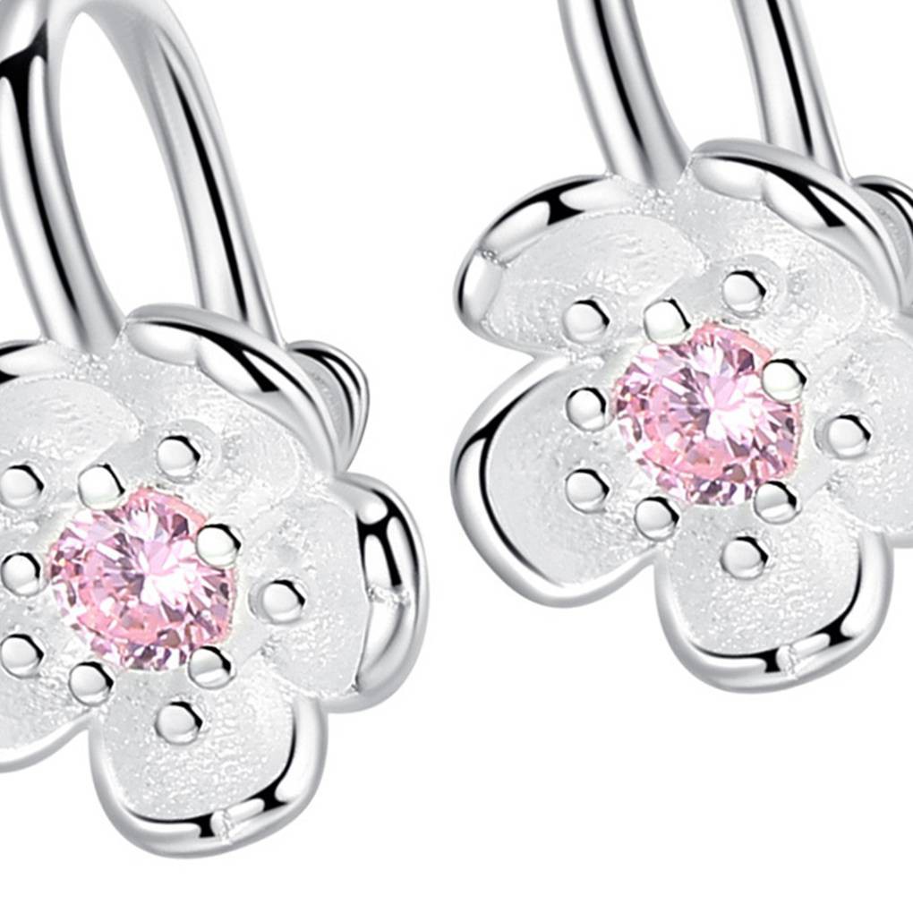 1 Đôi Hoa Tai Hình Hoa Anh Đào Cho Nữ