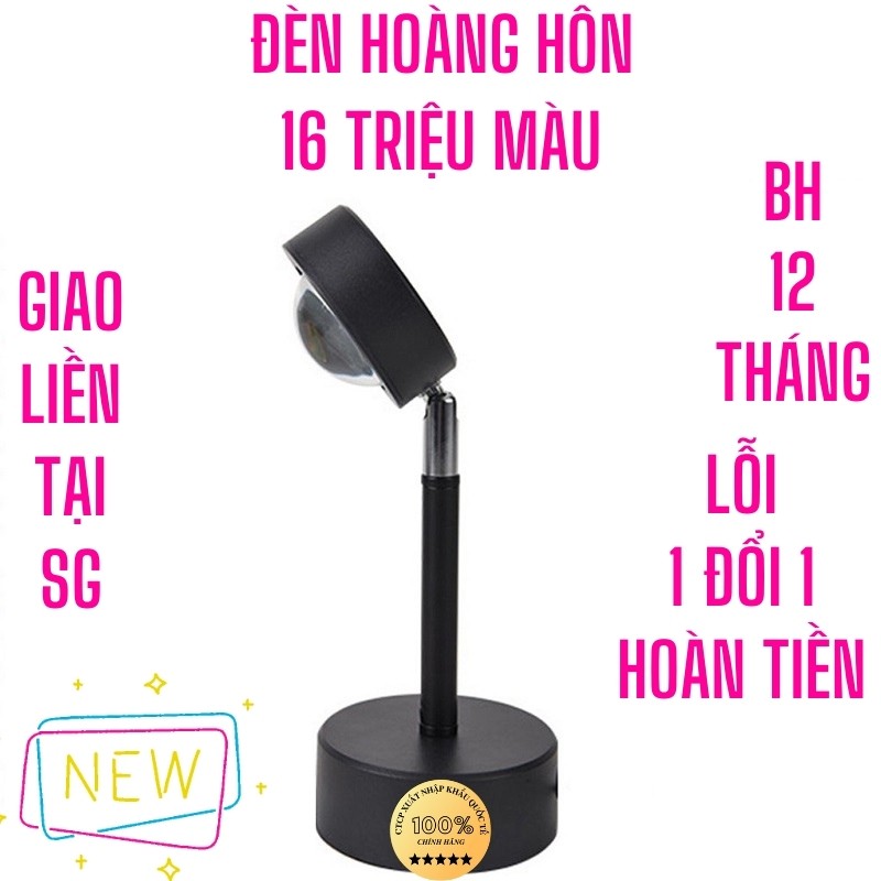 Đèn hoàng hôn sunset chiếu 16 triệu màu rose blackpink lamp cầu vồng sống ảo phi hành gia tiktok bảo hành 30 ngày