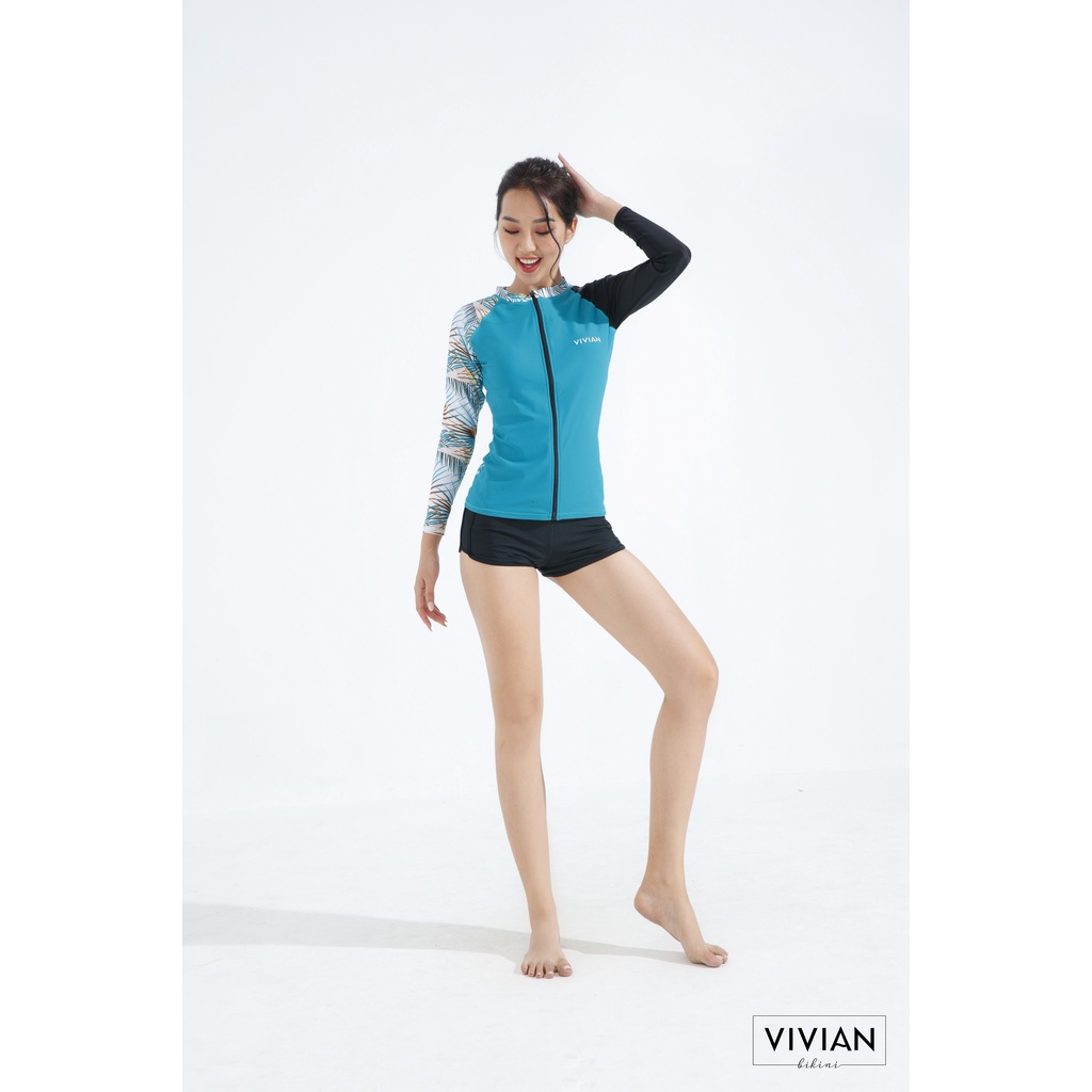 Quần bơi lẻ cao cấp 𝐕𝐈𝐕𝐈𝐀𝐍 kiểu dáng cạp cao - Đen - VS158_BL