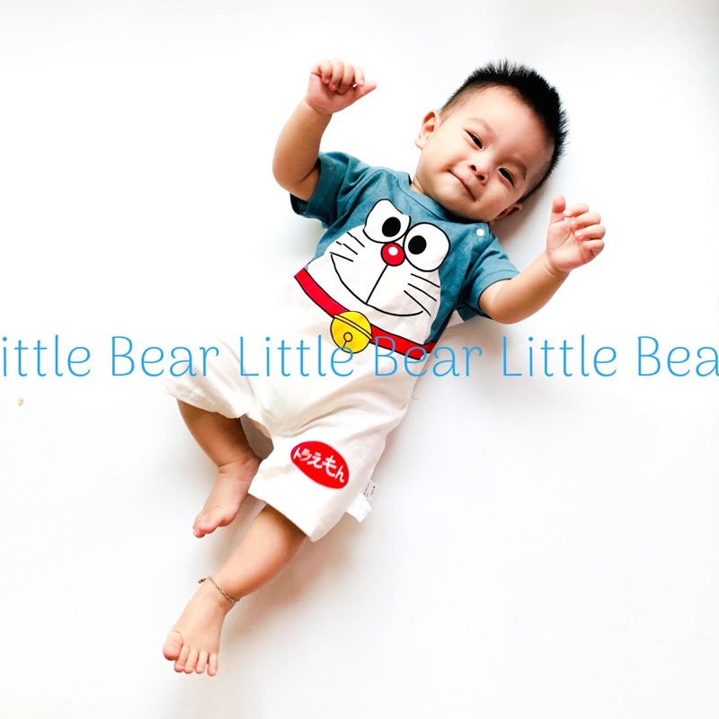 (Ảnh thật) Bộ liền thân đùi body hình thú Doraemon cho bé siêu xinh đủ size cho bé từ 3-12kg