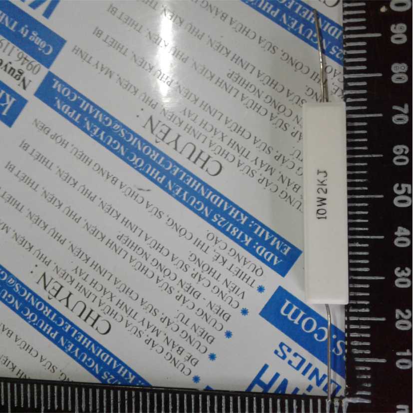 điện trở 10W, 2KΩ (5 con) kde0359