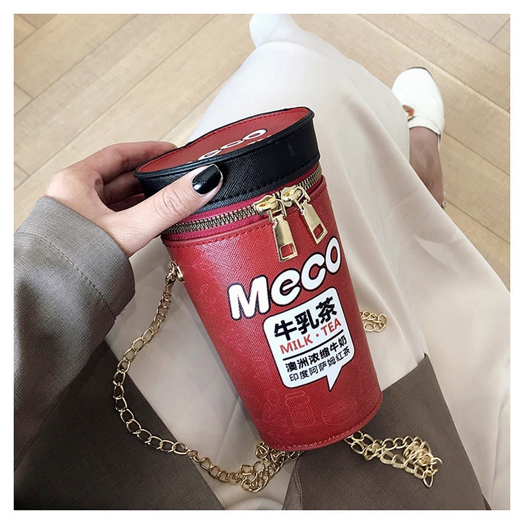 Túi đeo chéo IELGY hình ly trà sữa sáng tạo phong cách phương Tây mới cho nữ