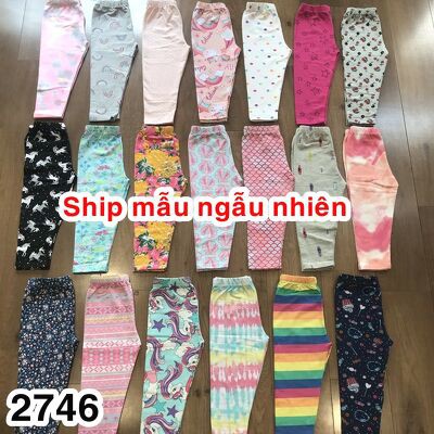 LEGGING DÀI BÉ GÁI NHIỀU HỌA TIẾT RANDOM 12-28KG 12219