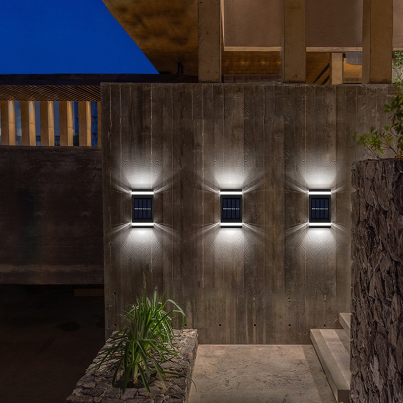 Đèn LED Gắn Tường Chống Nước IP65 Chạy Bằng Năng Lượng Mặt Trời Tiện Dụng