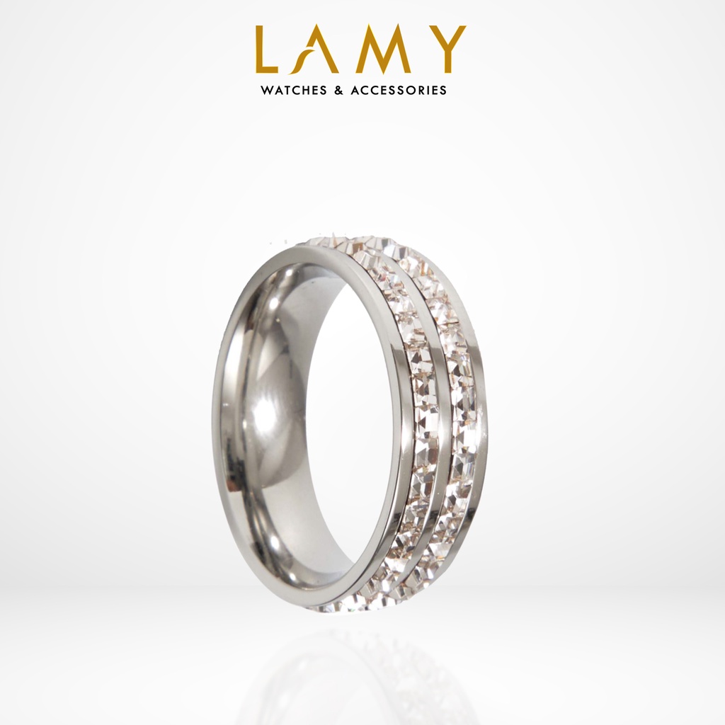 Nhẫn nam nữ CDE Eternity Dual Ring Silver CDE8023