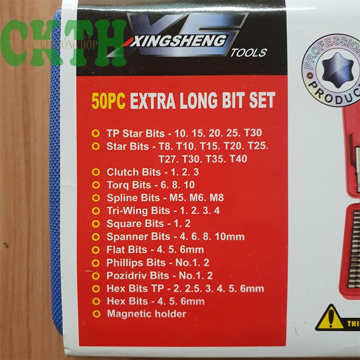 Bộ mũi tô vít đa năng chuôi lục giác 6.35mm 50 chi tiết cho máy khoan