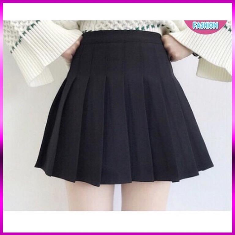 [Xả Kho 3 Ngày] CHÂN VÁY XẾP LY MÀU ĐEN SIÊU ĐẸP -CHÂN VÁY XẾP PLY XUẤT KHẨU | BigBuy360 - bigbuy360.vn