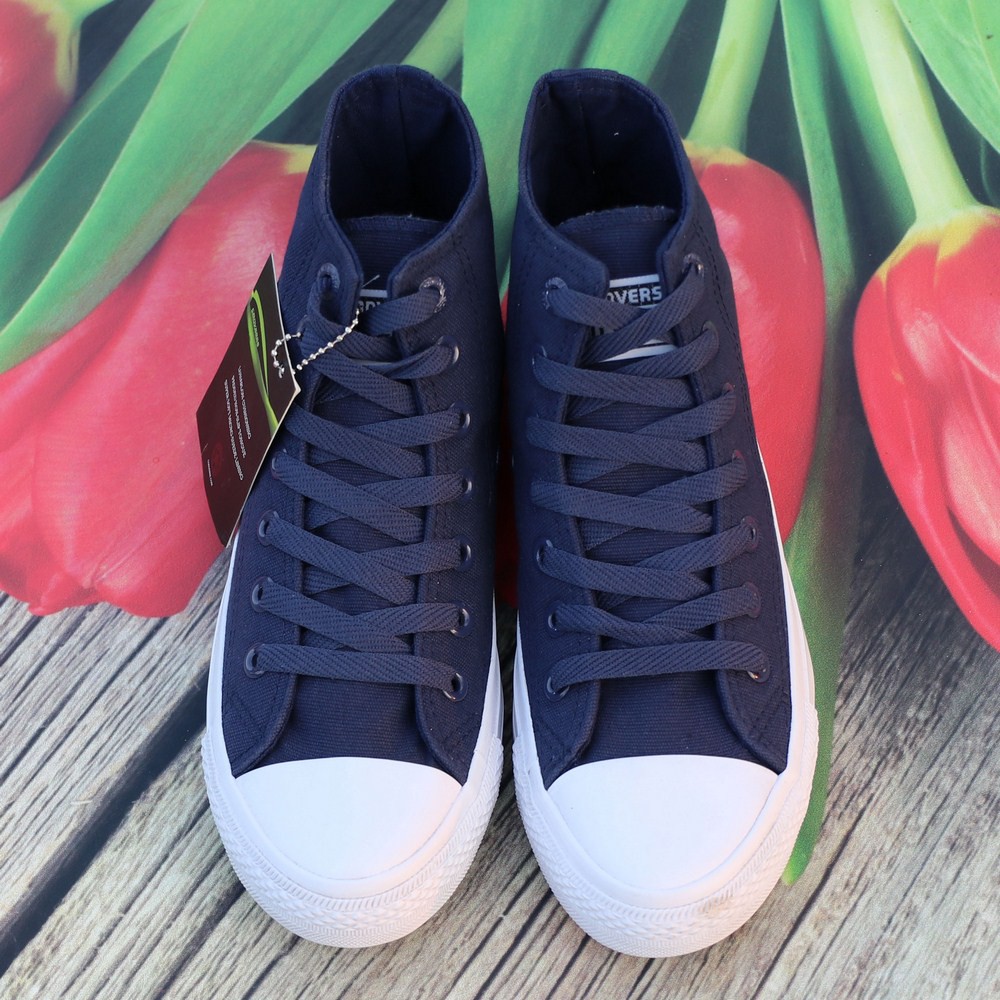 Giày Sneaker Chuck 2 Xanh Navy Nam Cổ Cao ZRS | BigBuy360 - bigbuy360.vn