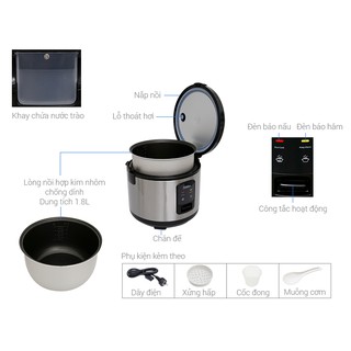 Nồi cơm điện Delites NCG1804 - 1.8 lít