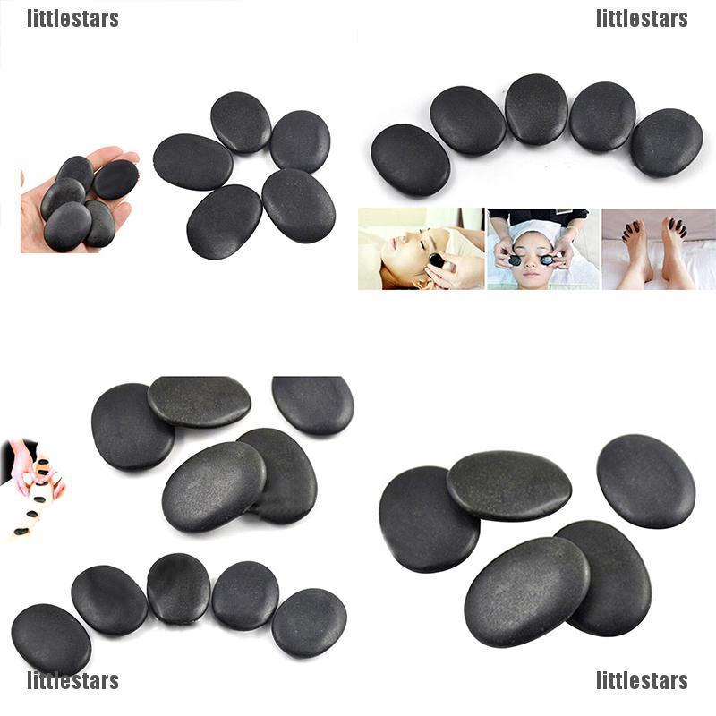 Bộ 7 Viên Đá massage Màu Đen Kích Thước 3X4Cm