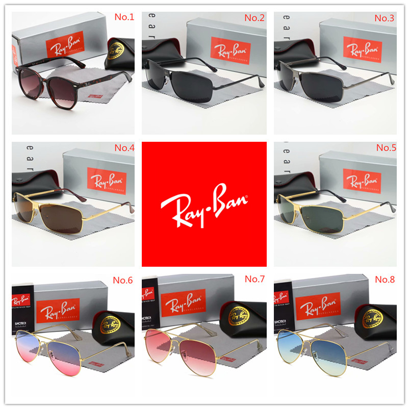 RAY-BAN Kính Mát Chống Tia Cực Tím 20 Kiểu Cho Nam Và Nữ