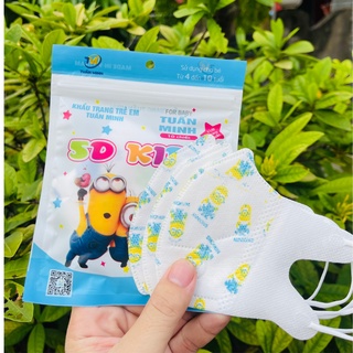 Combo 10 khẩu trang y tế 5D cho bé