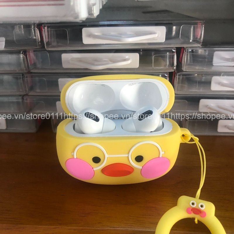 Vỏ Ốp Airpod Đựng Tai Nghe Airpods 1 2 Pro Hình Gà Má Hồng Chất Liệu Silicon Cao Cấp Vỏ Bọc Airpods Đẹp