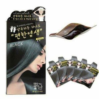 Thuốc nhuộm tóc màu đen,  nâu đen, socola bằng thảo dược (hàn quốc)