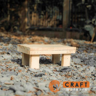 Ghế đẩu giặt đồ gỗ thông