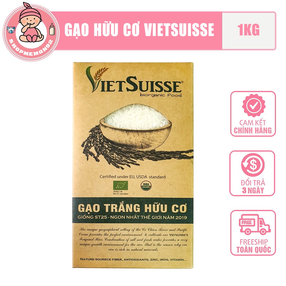 Gạo Hữu Cơ VietSuisse (1kg)