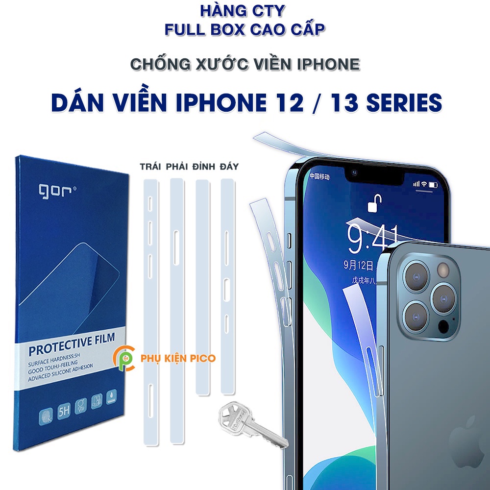 Dán viền Iphone 12 Pro Max / Iphone 11 Pro trong suốt PPF tự phục hồi vết xước - Dán dẻo viền Iphone 13 Pro Max